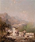 Amalfi, The Gulf Of Salerno by Franz Richard Unterberger